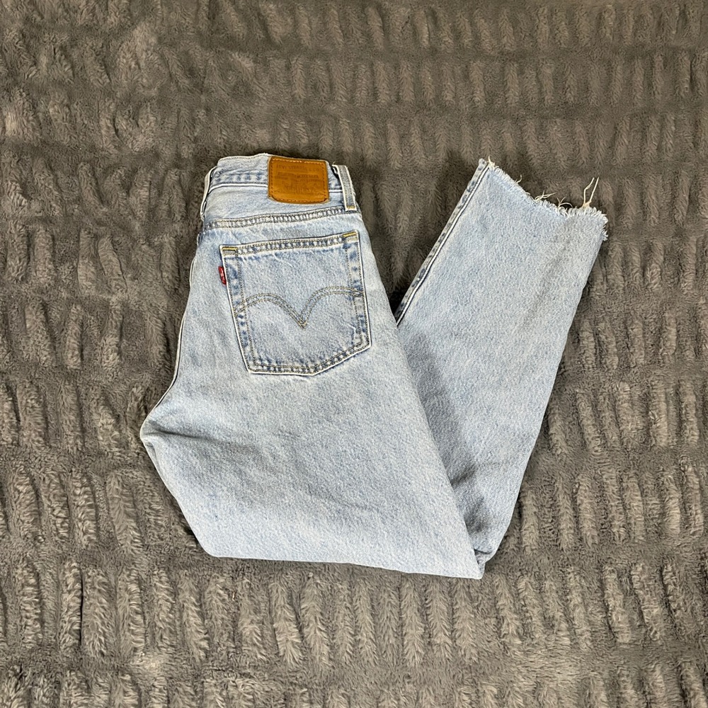 Levi's Sky Blue Straight Leg Jeans
